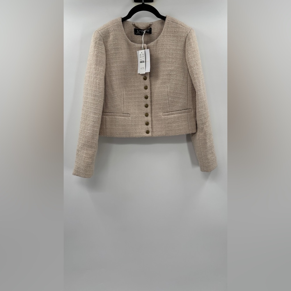 J.Crew Bridgette lady jacket in tweed in Natural - Picture 7 of 10